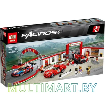 Конструктор Lepin 28019 Гараж Феррари (942 детали)